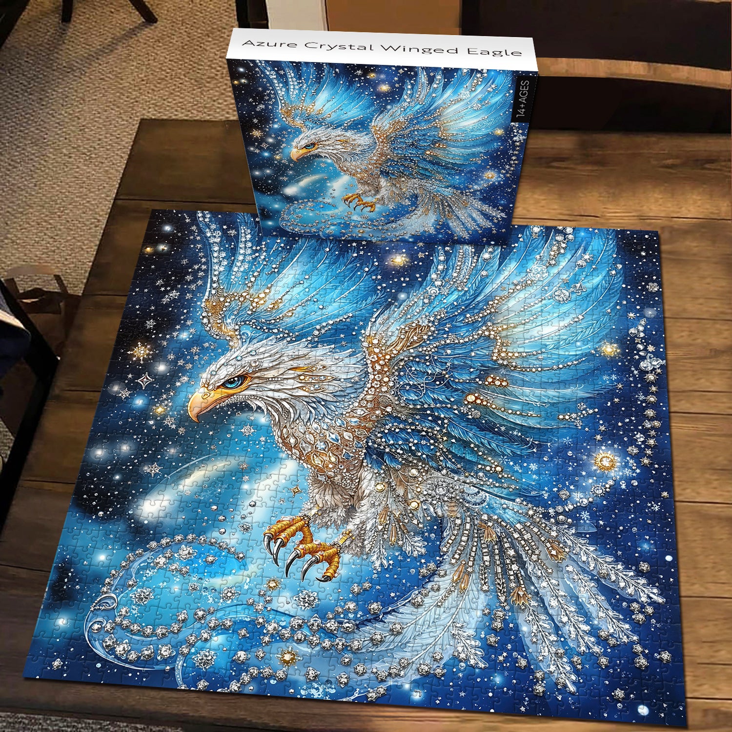 Azure Crystal Winged Eagle Jigsaw Puzzle 1000 Pieces