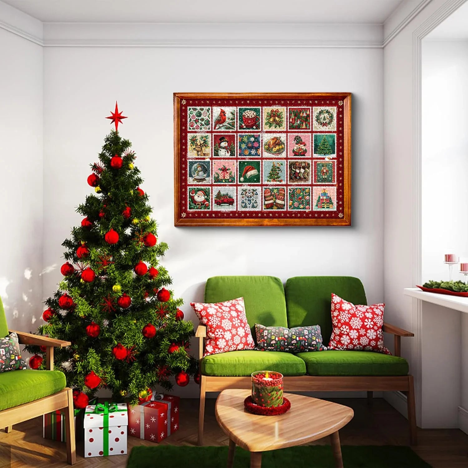 Weihnachtsmarken Jigsaw Puzzle 1000 Stück