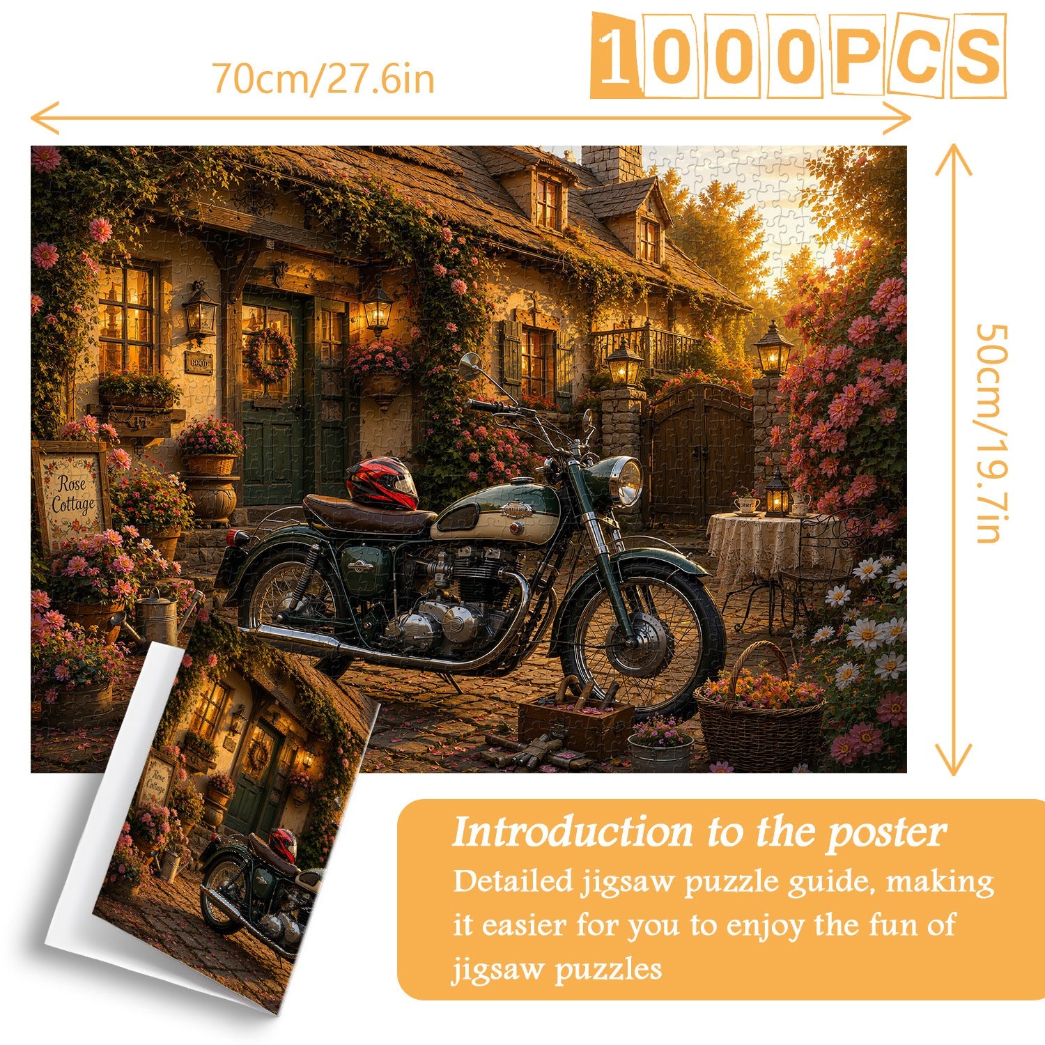 Sunset Cottage Moto Puzzle 1000 Teile