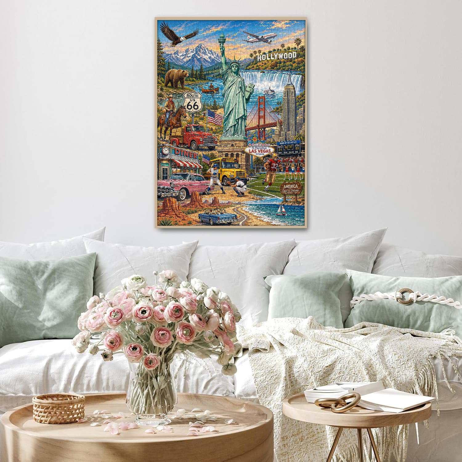 America Collage Jigsaw Puzzle 1000 Pieces