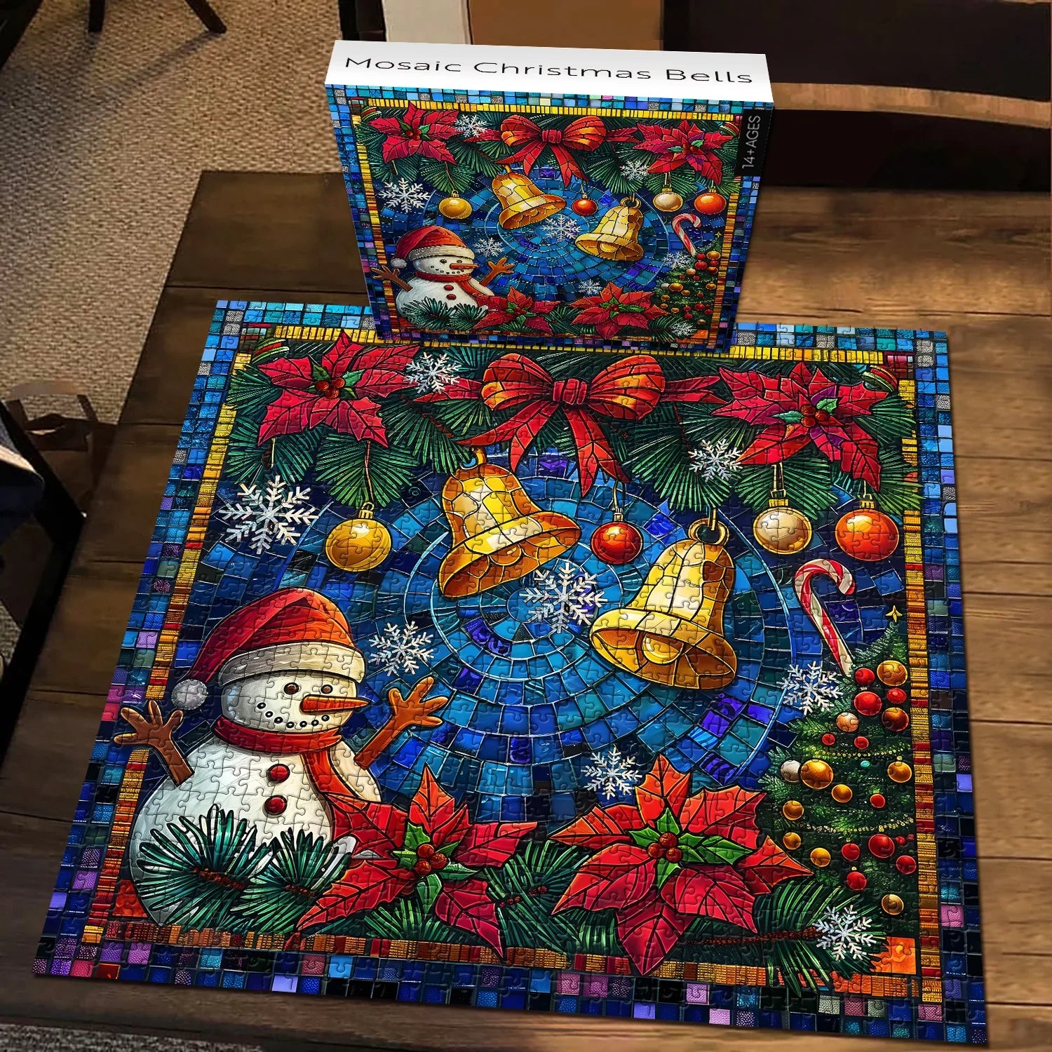 Mosaic Christmas Bells Jigsaw Puzzles 1000 Pieces