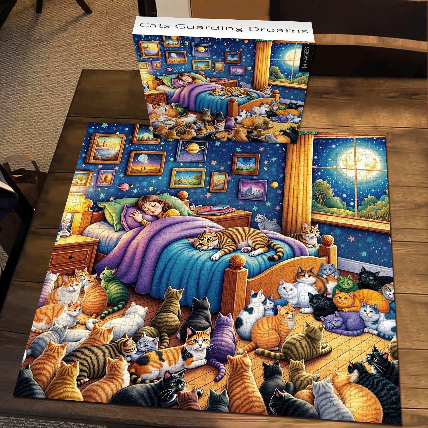Cats Guarding Dreams Puzzle 1000 Teile