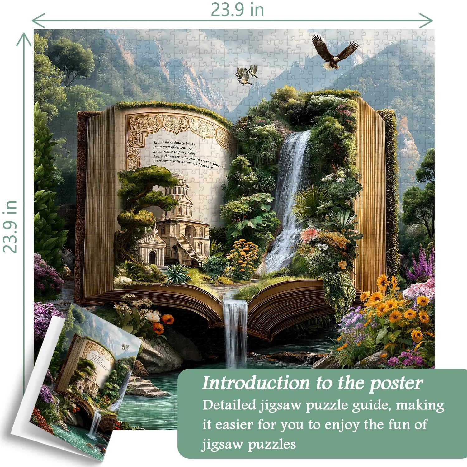 Puzzle Royaume du livre onirique 1000 pièces