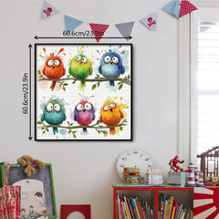 Puzzle de puzzle des oiseaux drôles 1000 pièces