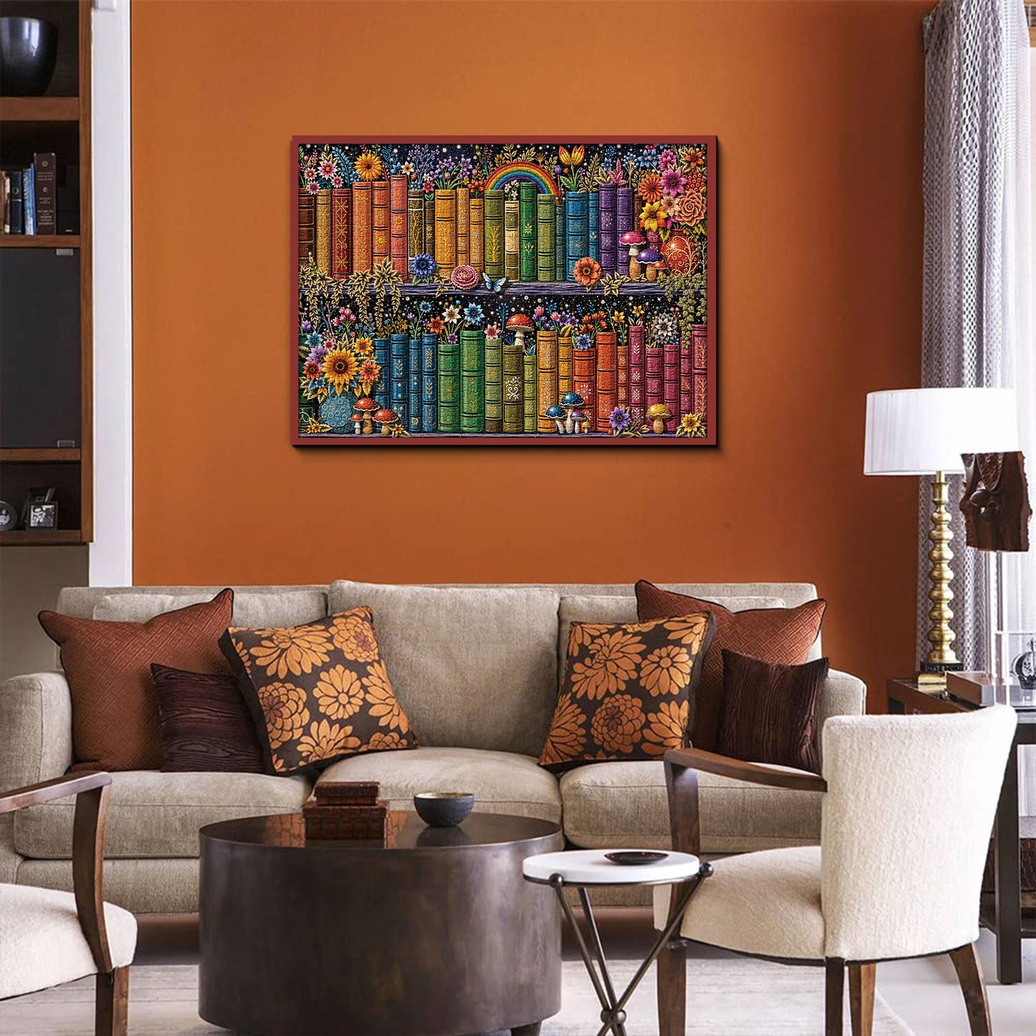 Botanical Bookshelf Jigsaw Puzzle 1000 Pieces
