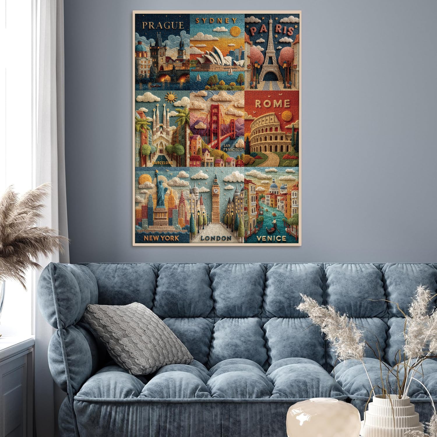Puzzle de puzzle de voyage d'art 1000 pièces