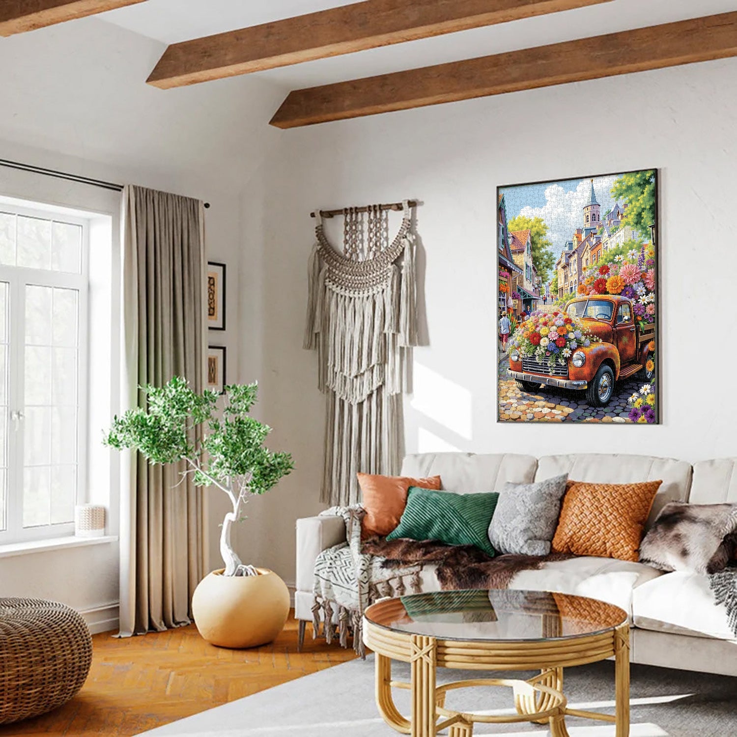 Rompecabezas de la ciudad de la fragancia de flores, 1000 piezas