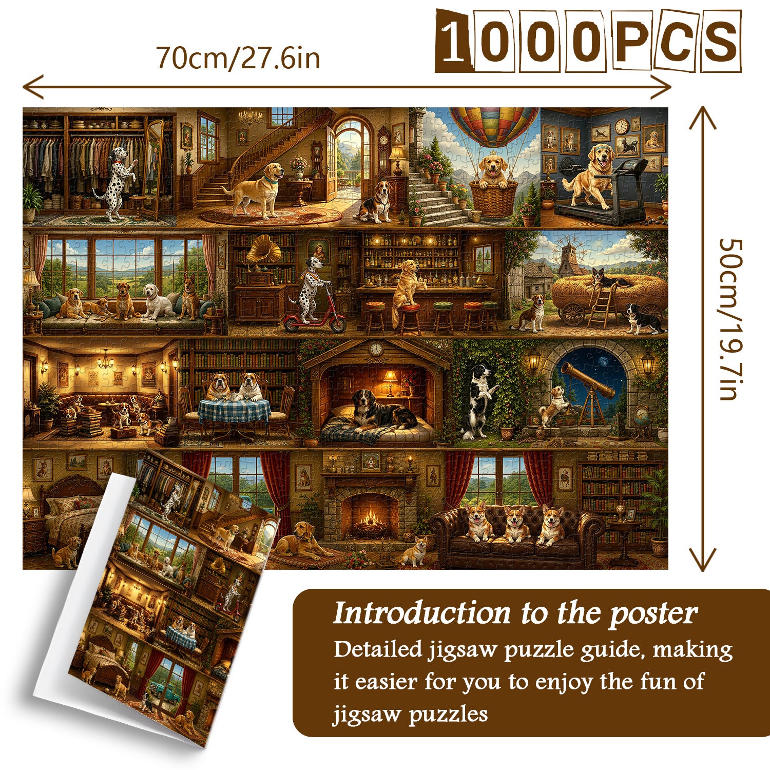 Puzzle Dog's Manor, 1000 pezzi