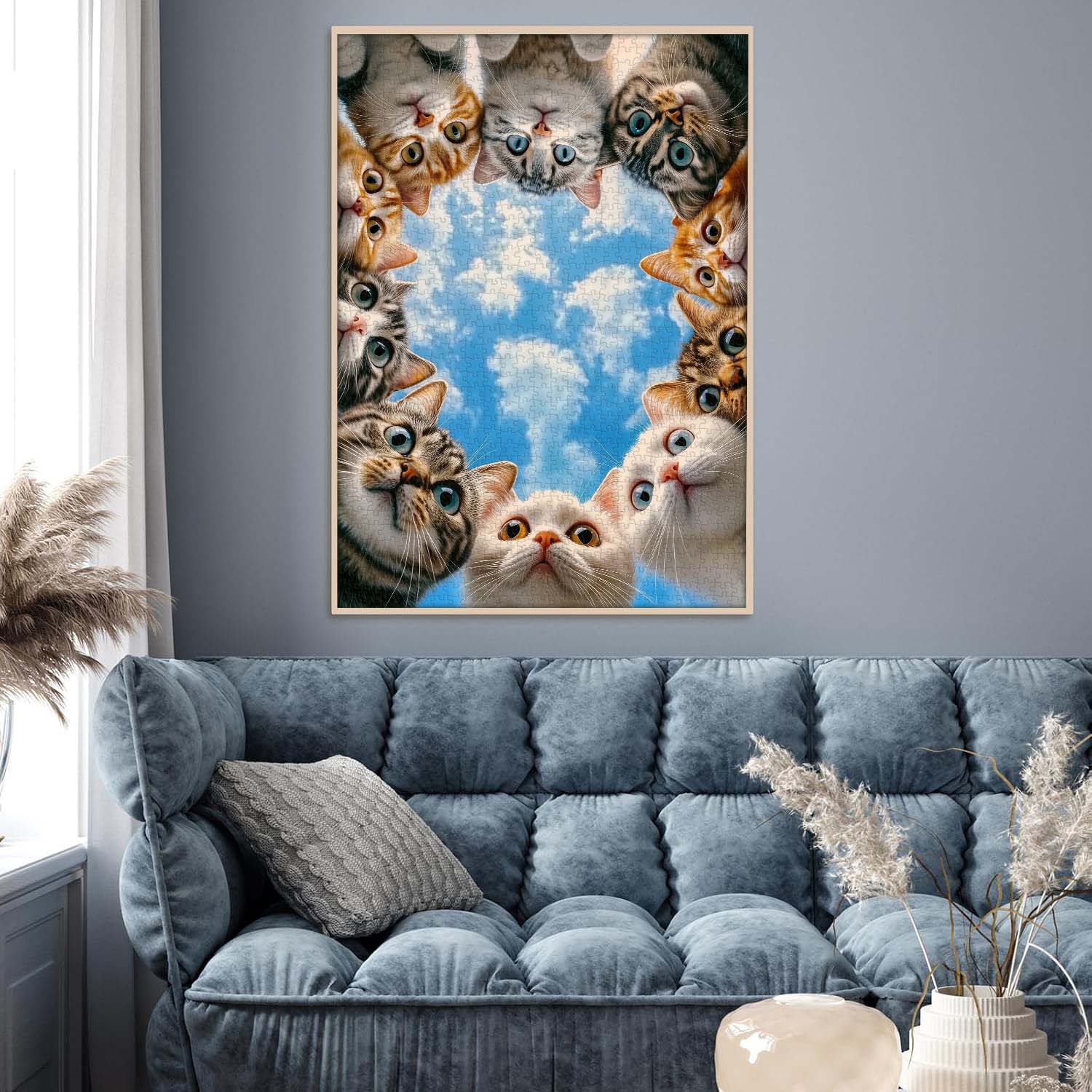 Chat Chat regardant Puzzle 1000 pièces