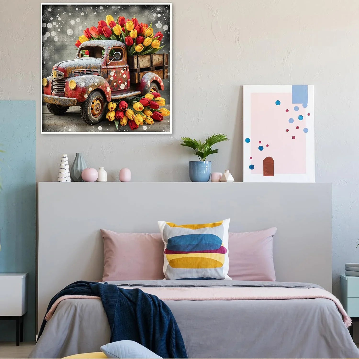 Puzzle Camion Tulipe 1000 pièces