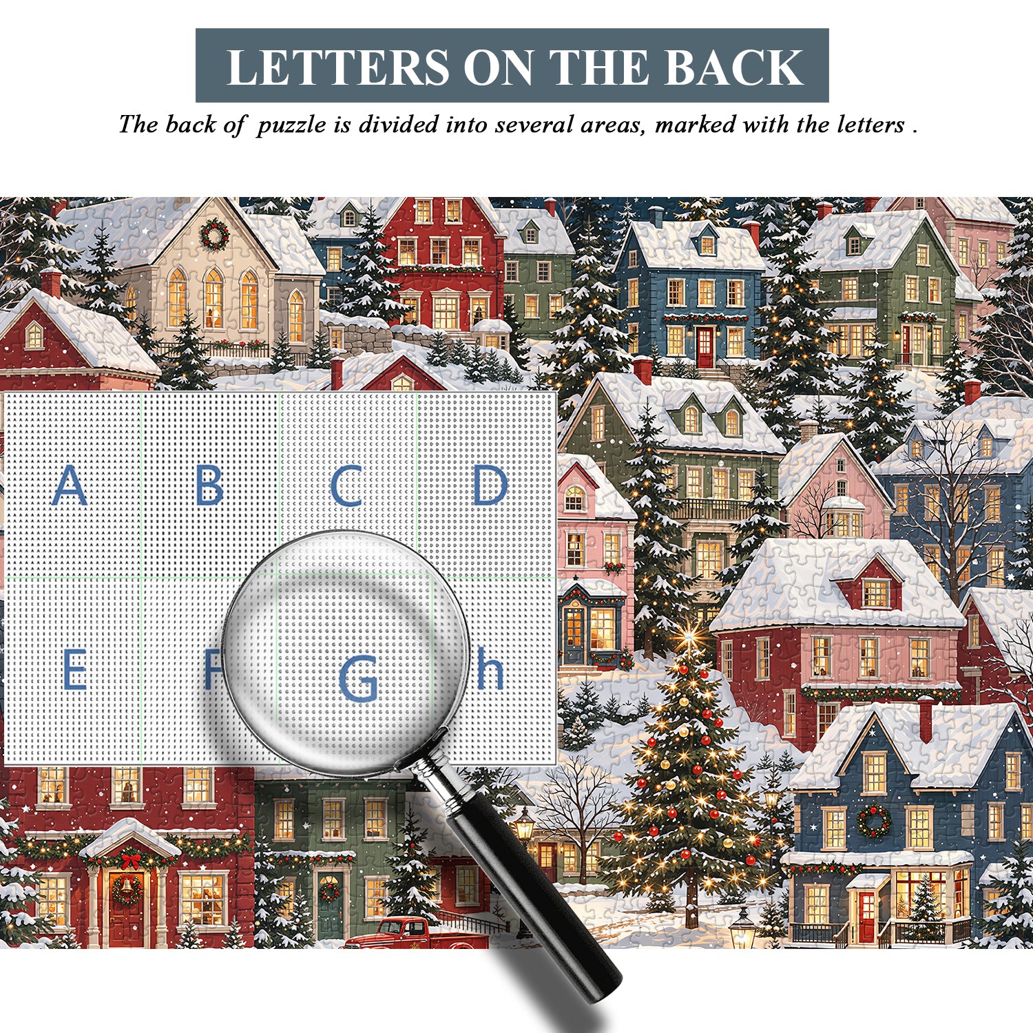 Snowy Christmas Village Jigsaw Puzzle 1000 Pieces