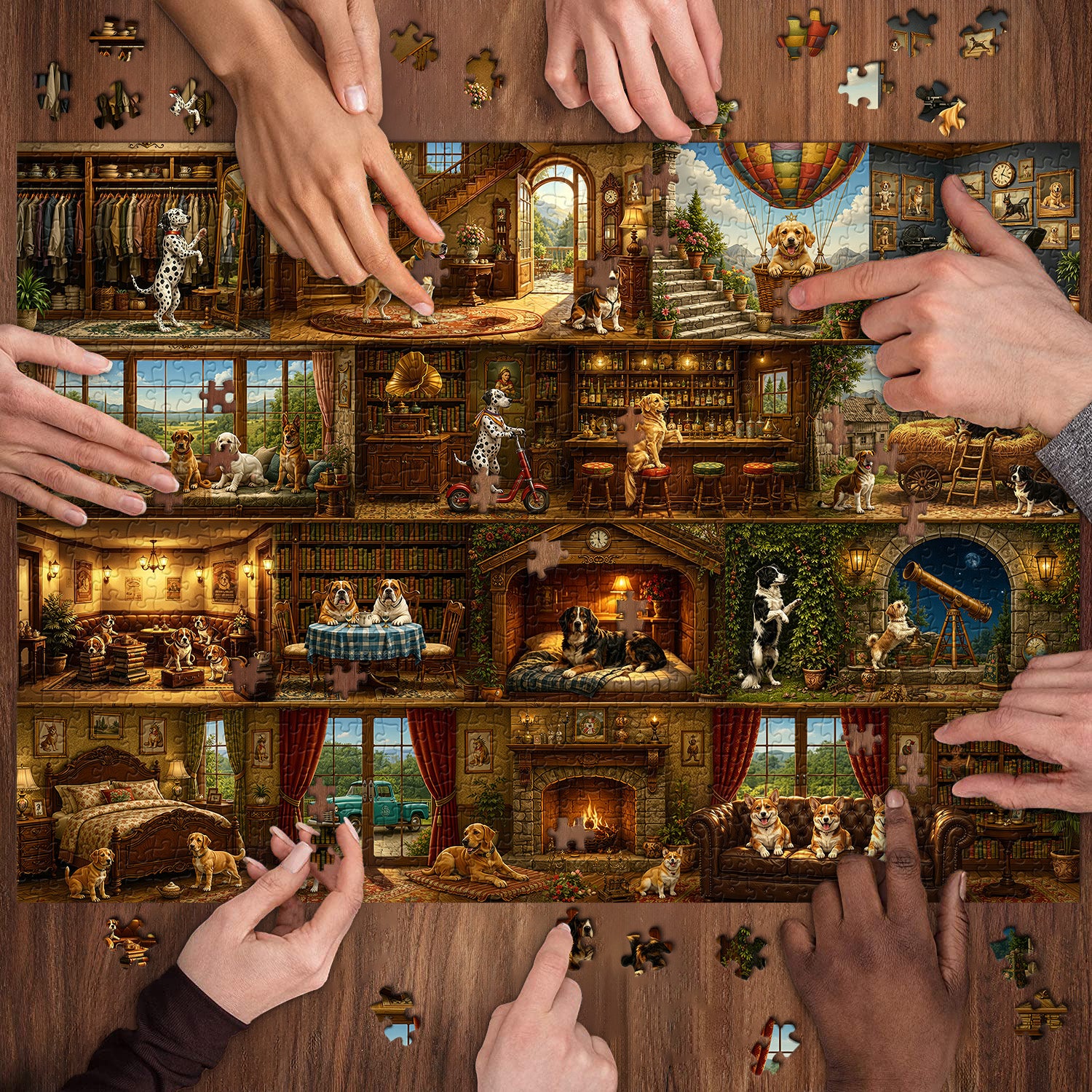 Puzzle Dog's Manor, 1000 pezzi