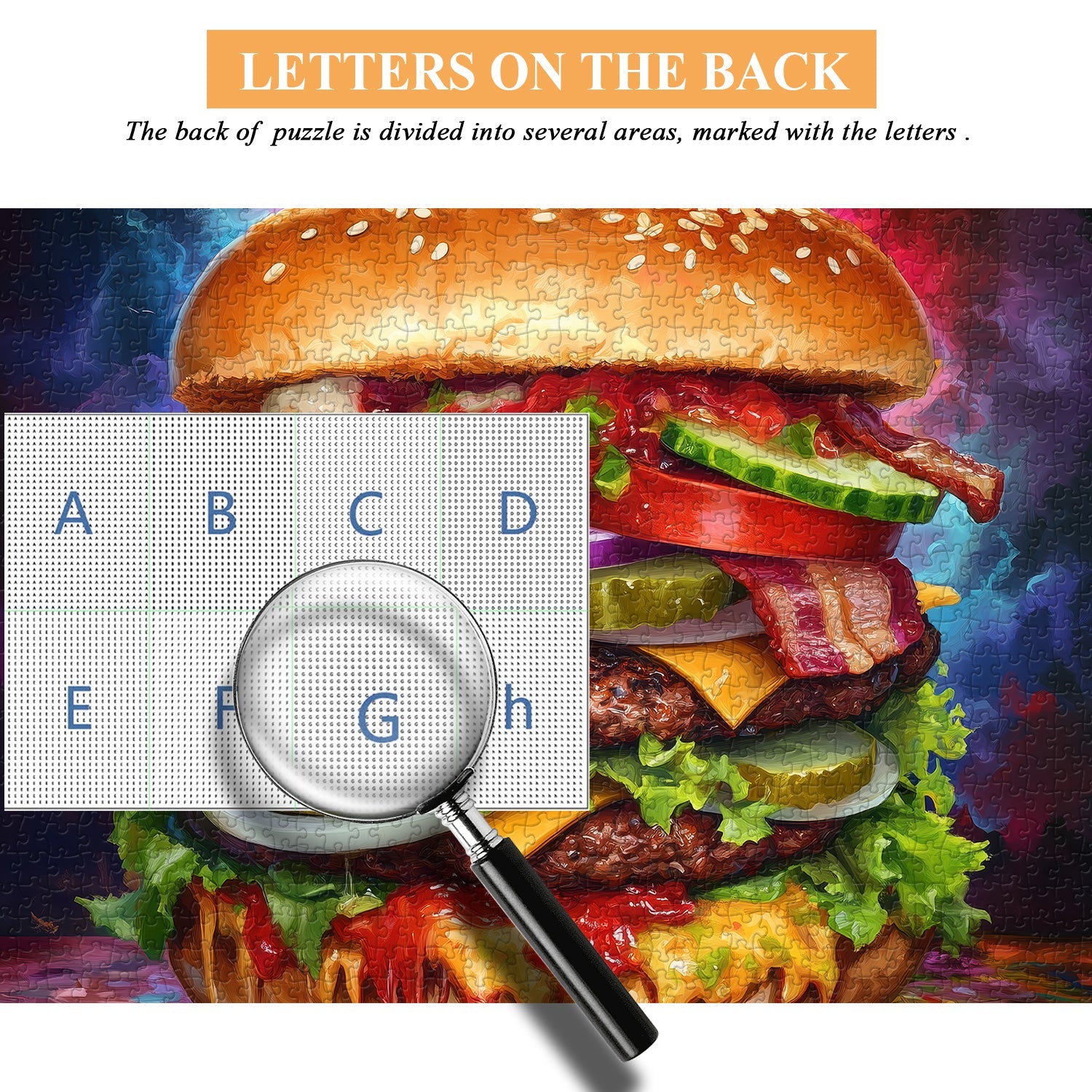 Puzzle Délicieux Hamburger 1000 Pièces