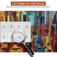 Guitare tissu puzzles 1000 pièces