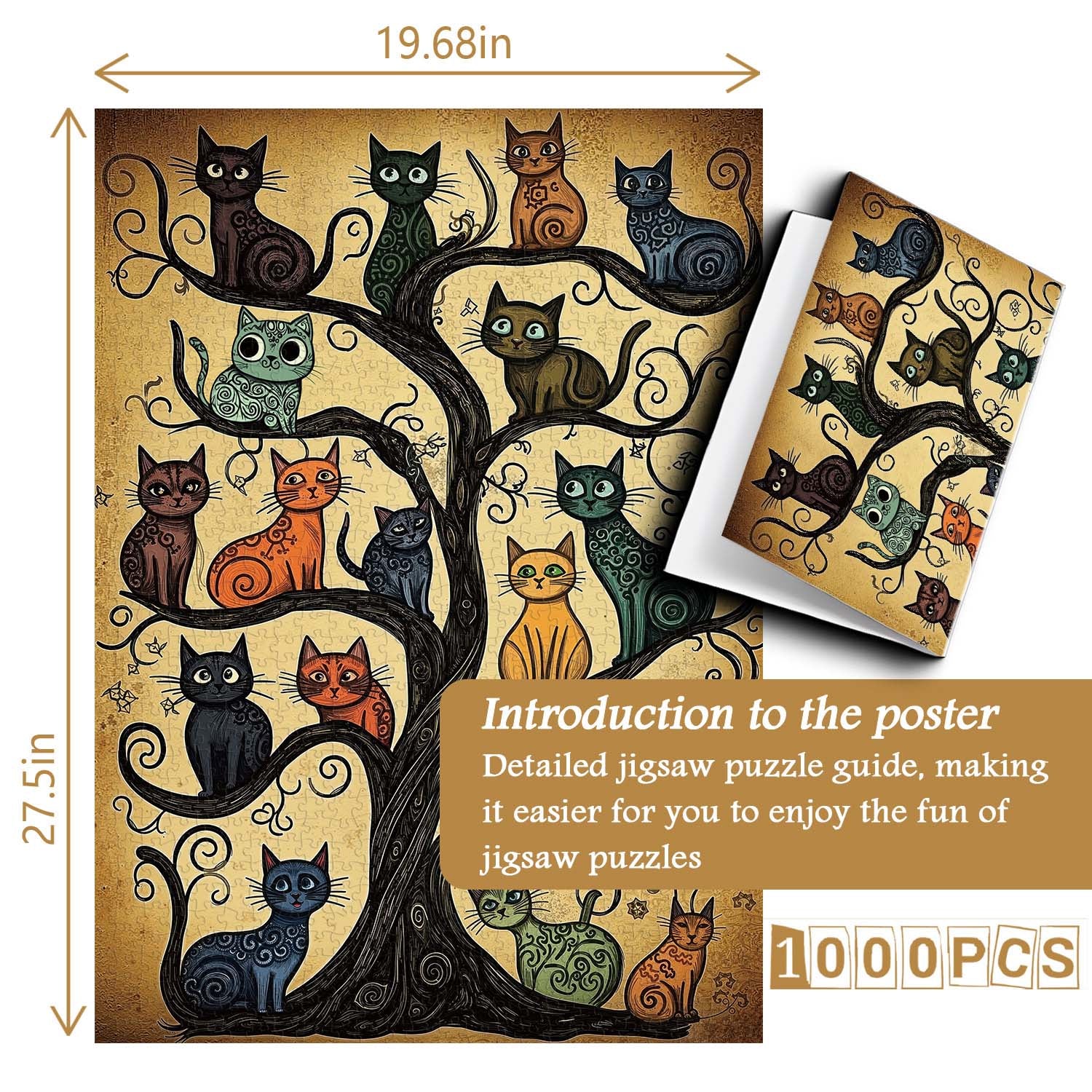 Cat Tree Jigsaw Puzzle 1000 Pieces