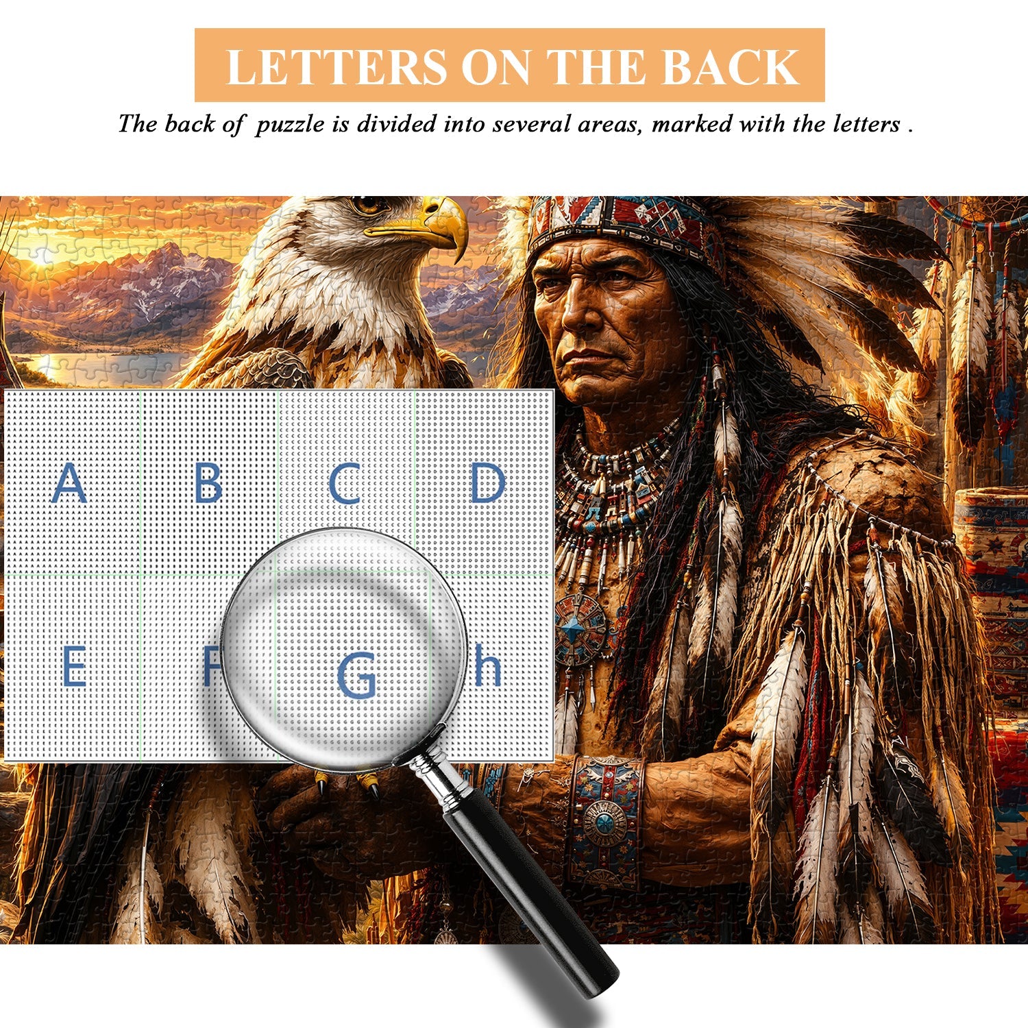 Puzzle Tribal Spirit Eagle 1000 pezzi