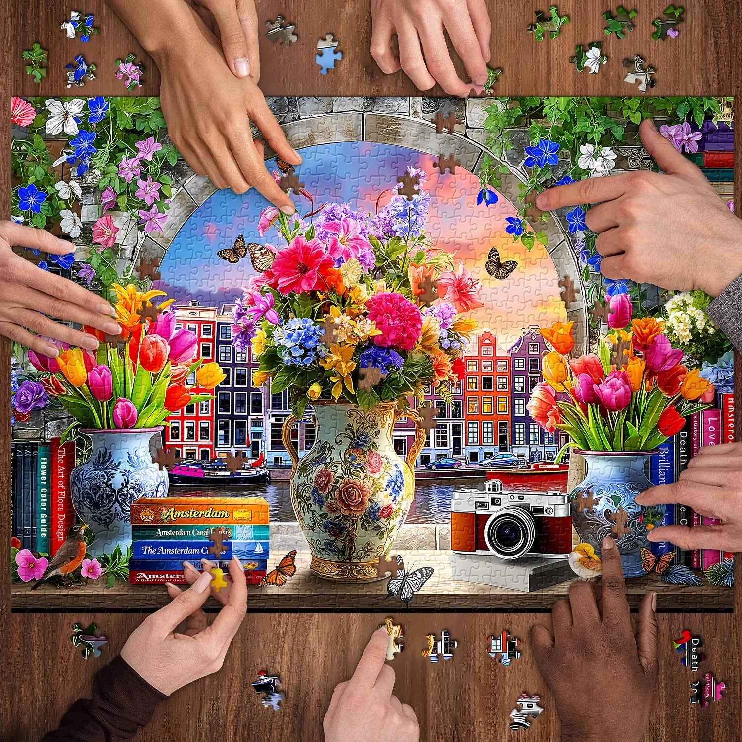 Puzzle Flores del Canal 1000 Piezas