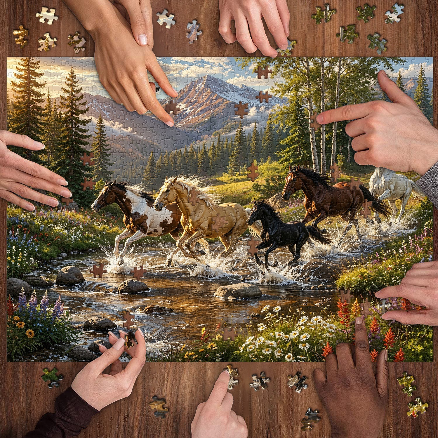 Meadow Creek Pferde Puzzle 1000 Teile
