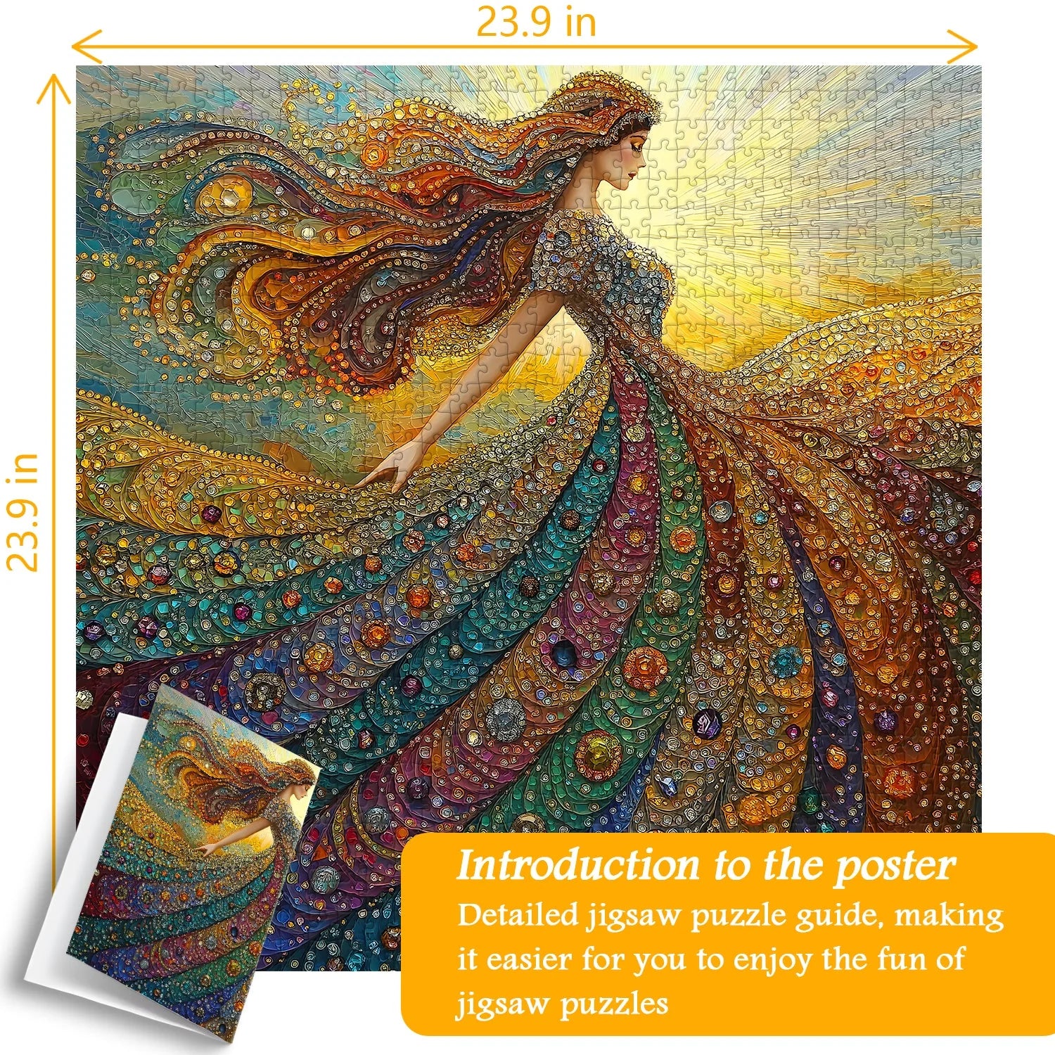 Gemstone Woman Jigsaw Puzzle 1000 Piece
