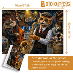 Puzzle Street Jazz Cats da 1000 pezzi