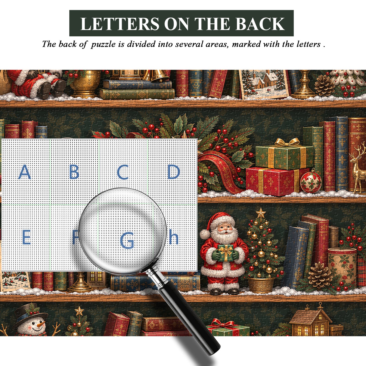 Christmas Library Jigsaw Puzzle 1000 Pieces