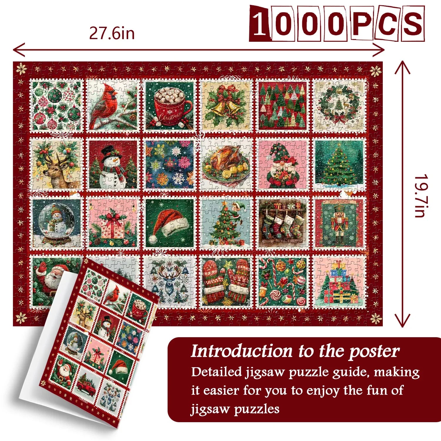 Weihnachtsmarken Jigsaw Puzzle 1000 Stück
