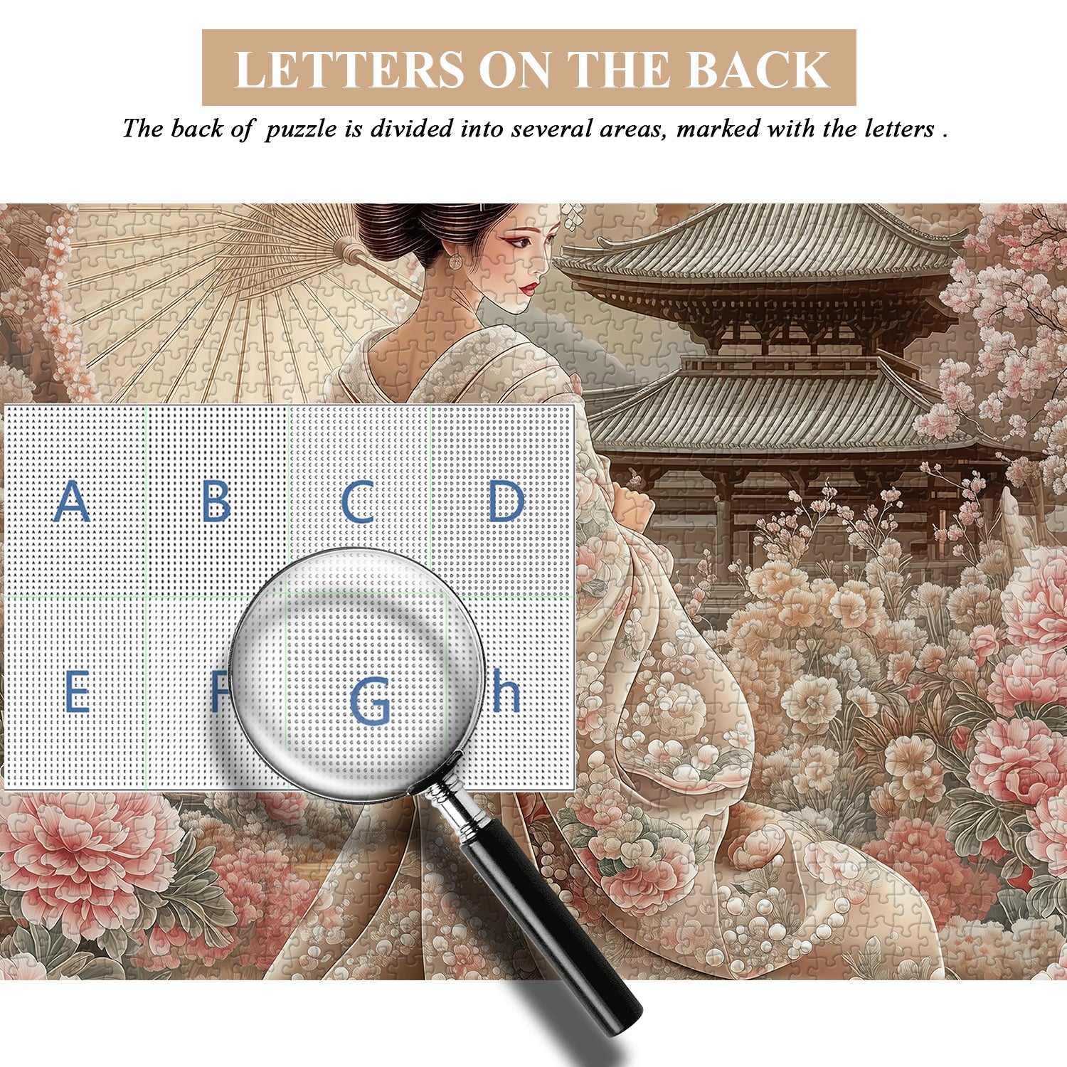 Kimono Floral Feast Jigsaw Puzzle 1000 Pieces