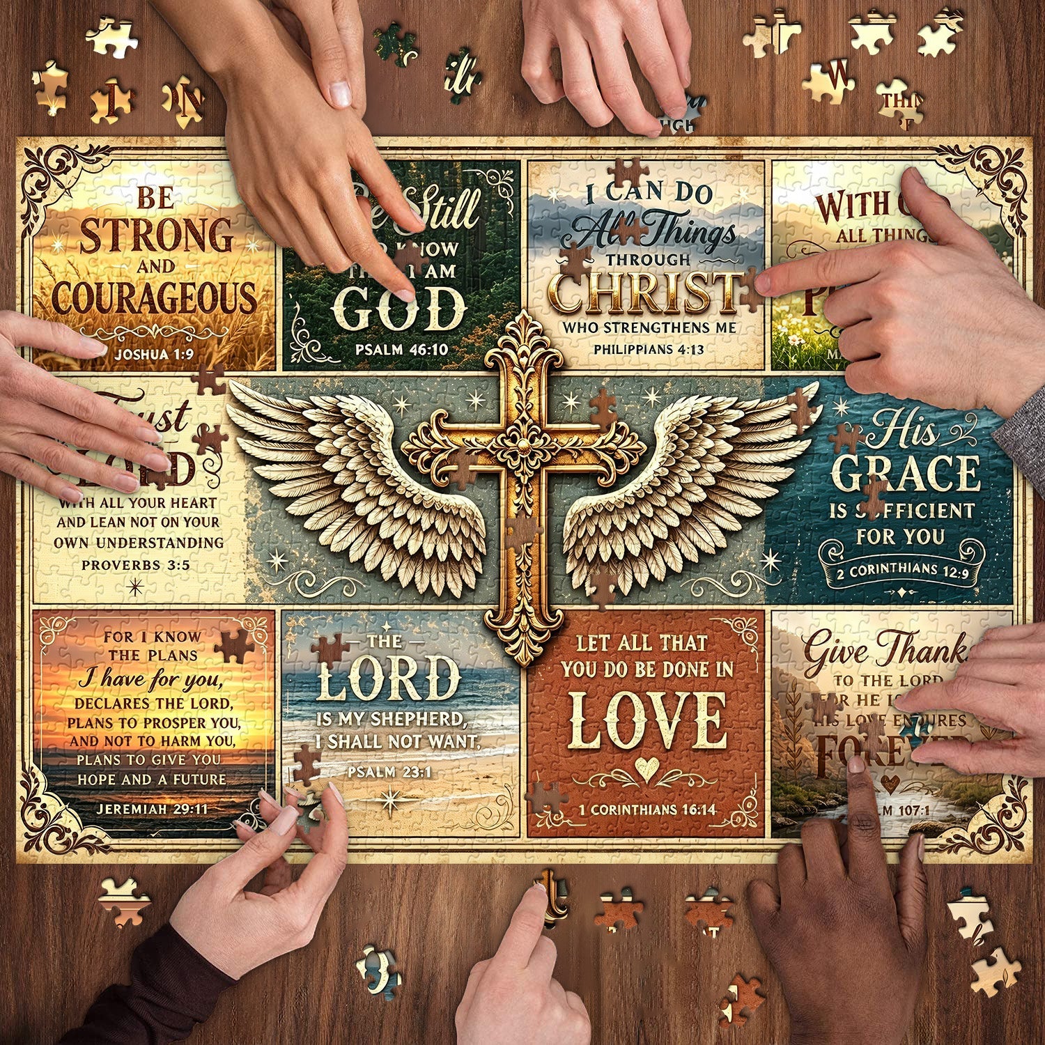 Scripture Grid Jigsaw Puzzle 1000 Pieces