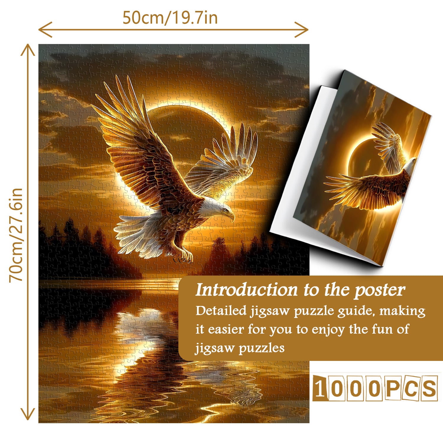 Puzzle Aigle Solaire 1000 Pièces