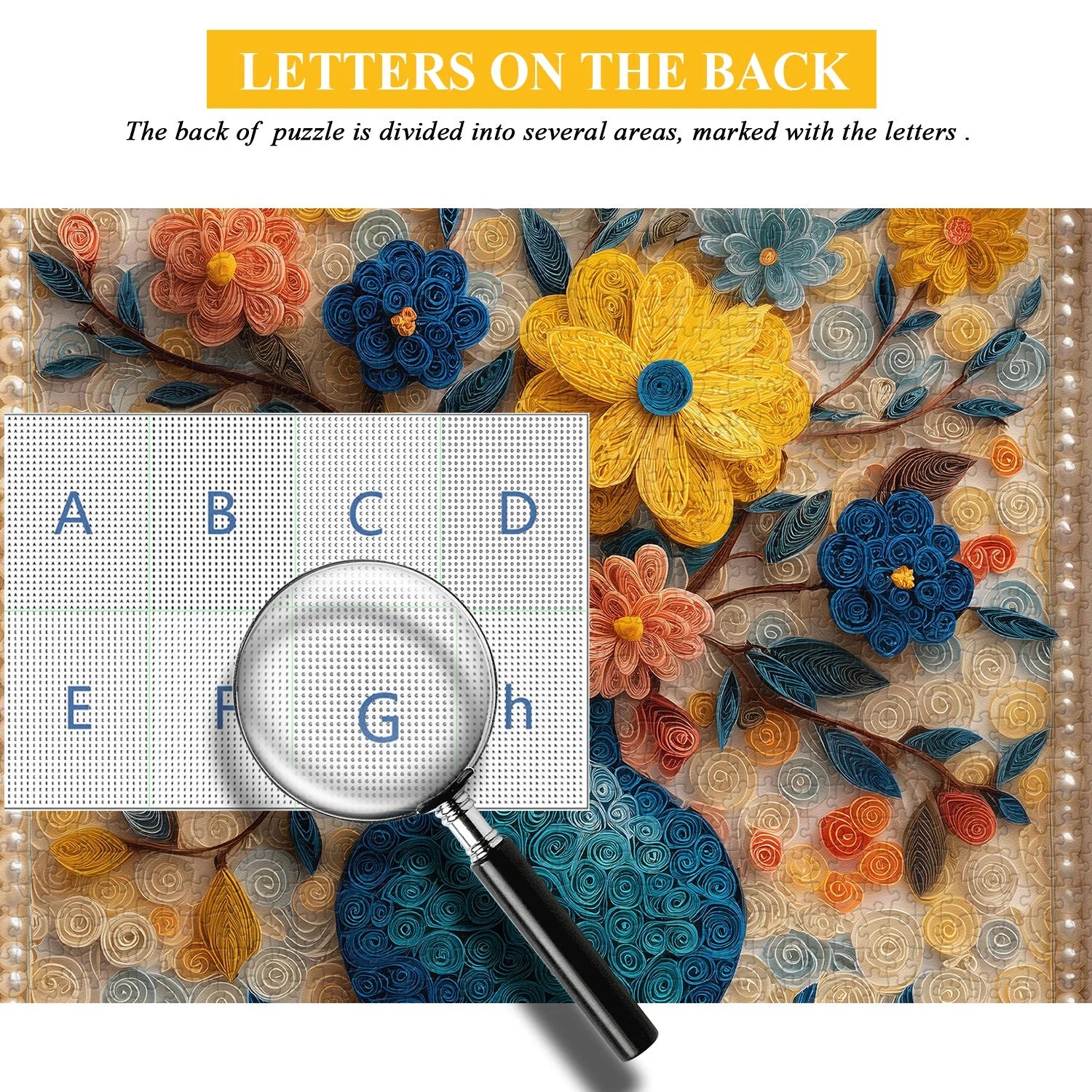 Puzzle Vase à Fleurs en Papier 1000 Pièces