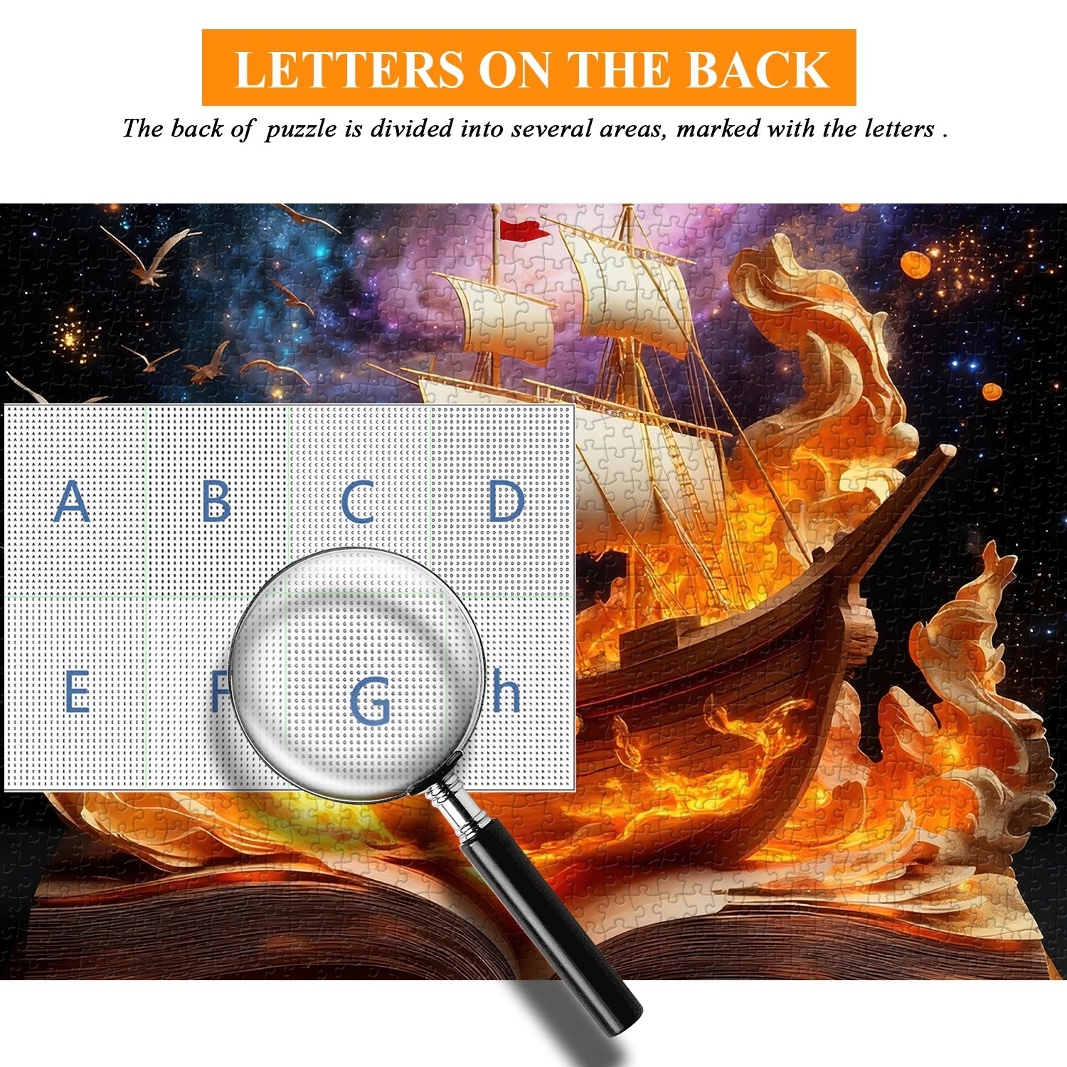 Puzzle Aventure Galactique Fiery 1000 Pièces