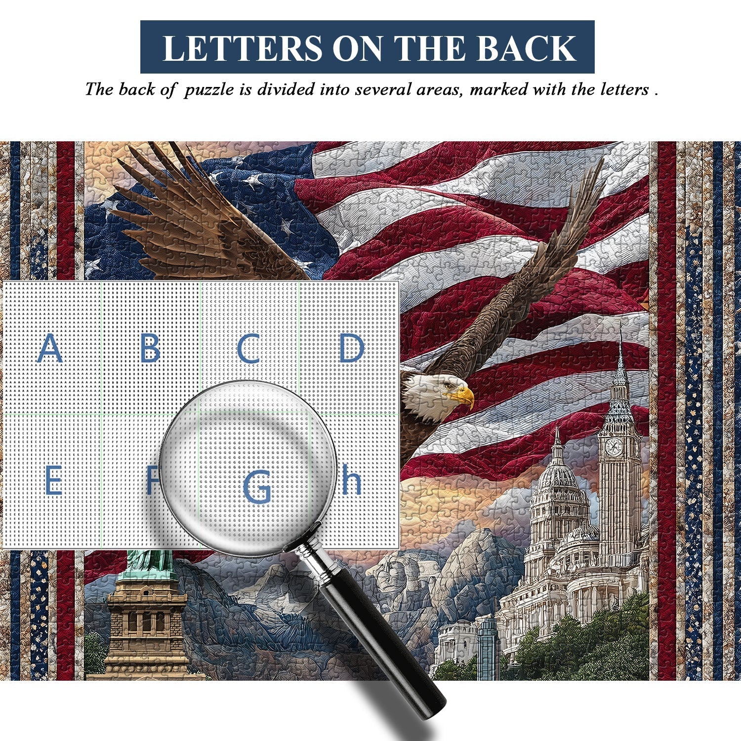 Puzzle Águila Sobre La Libertad 1000 Piezas