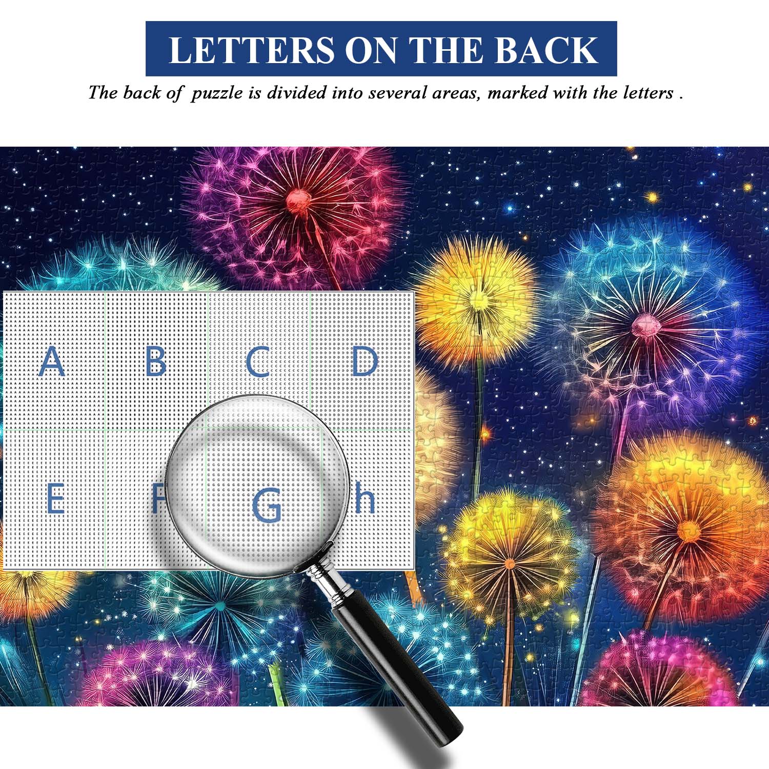 Puzzle Pissenlit Lumineux 1000 Pièces