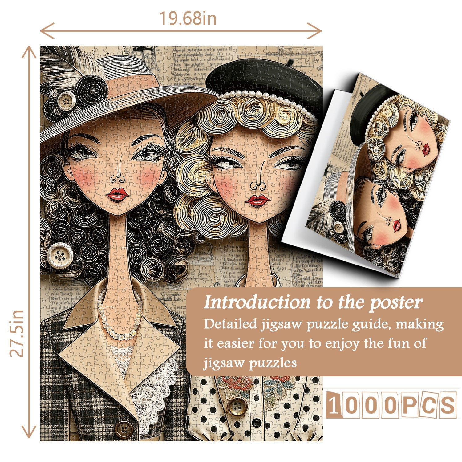 Fashionable Women Jigsaw Puzzle 1000 Pieces