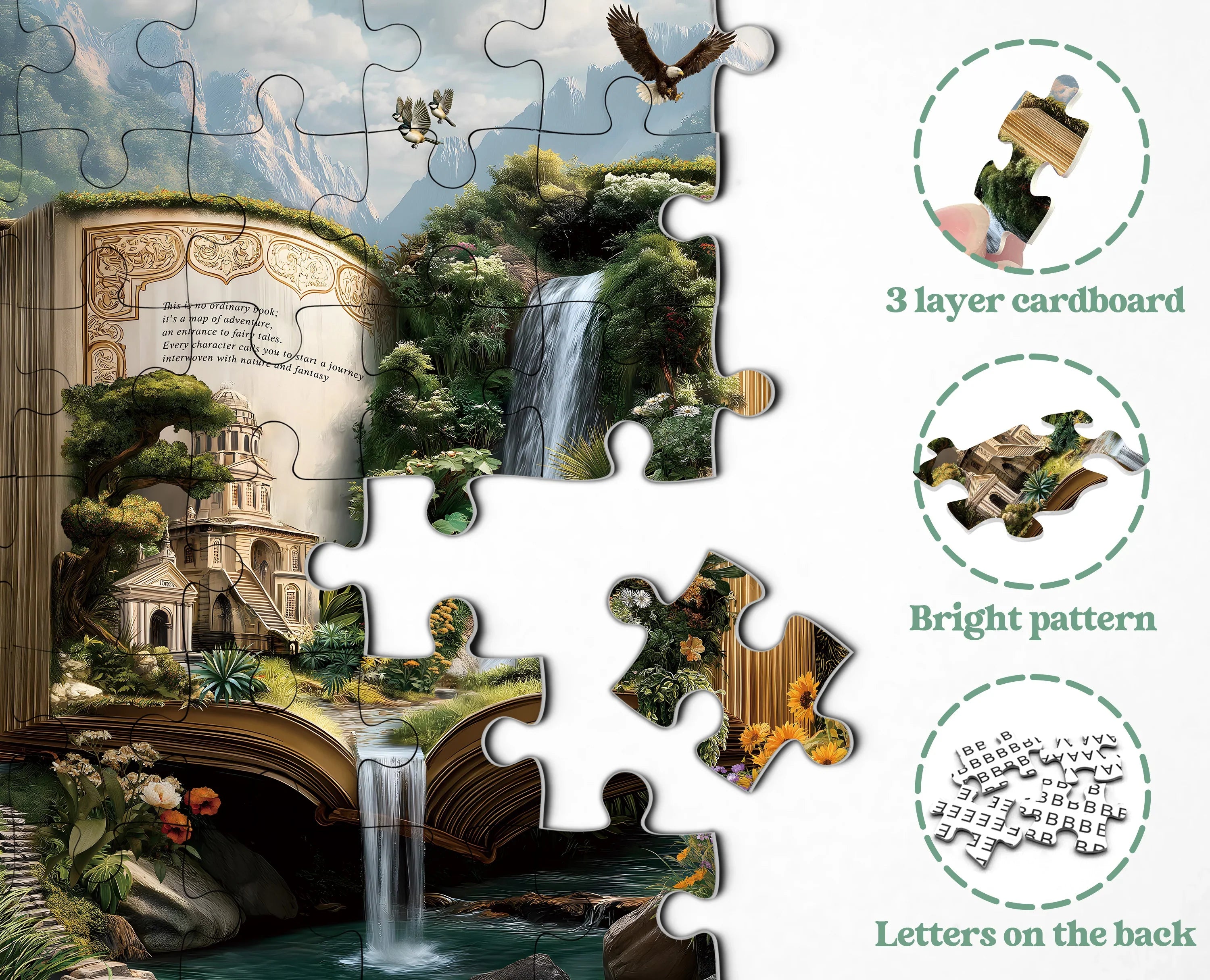 Puzzle Royaume du livre onirique 1000 pièces