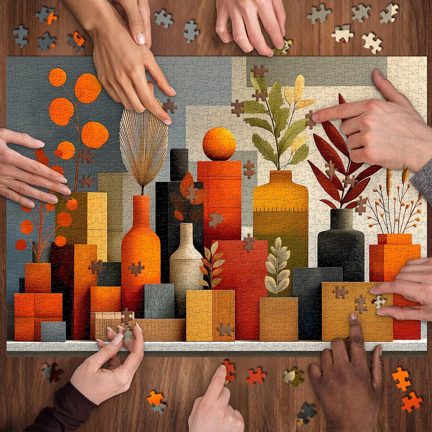 Orange Whisper Jigsaw Puzzle 1000 pièces