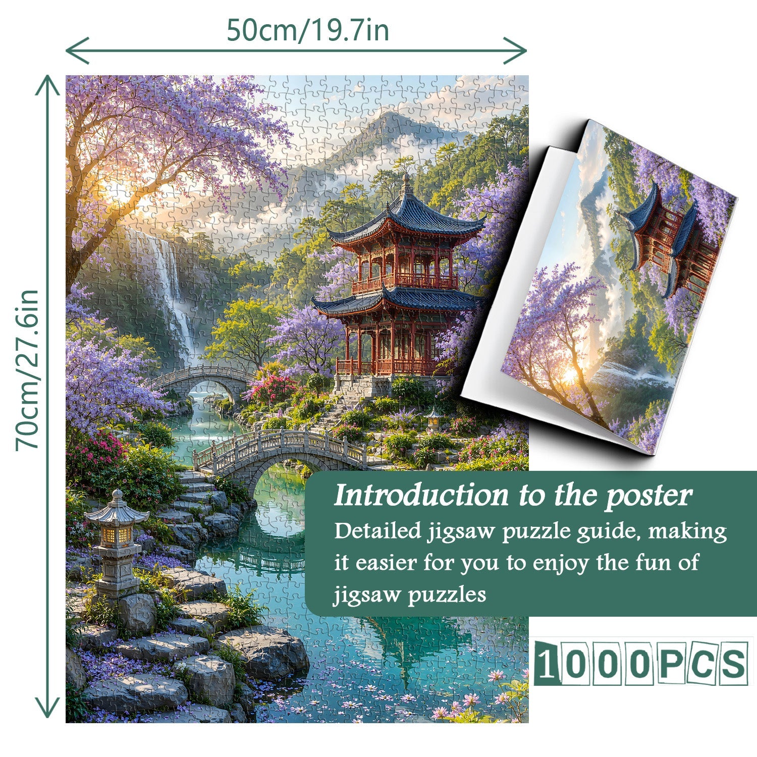Rompecabezas Paraíso de Flores 1000 Piezas