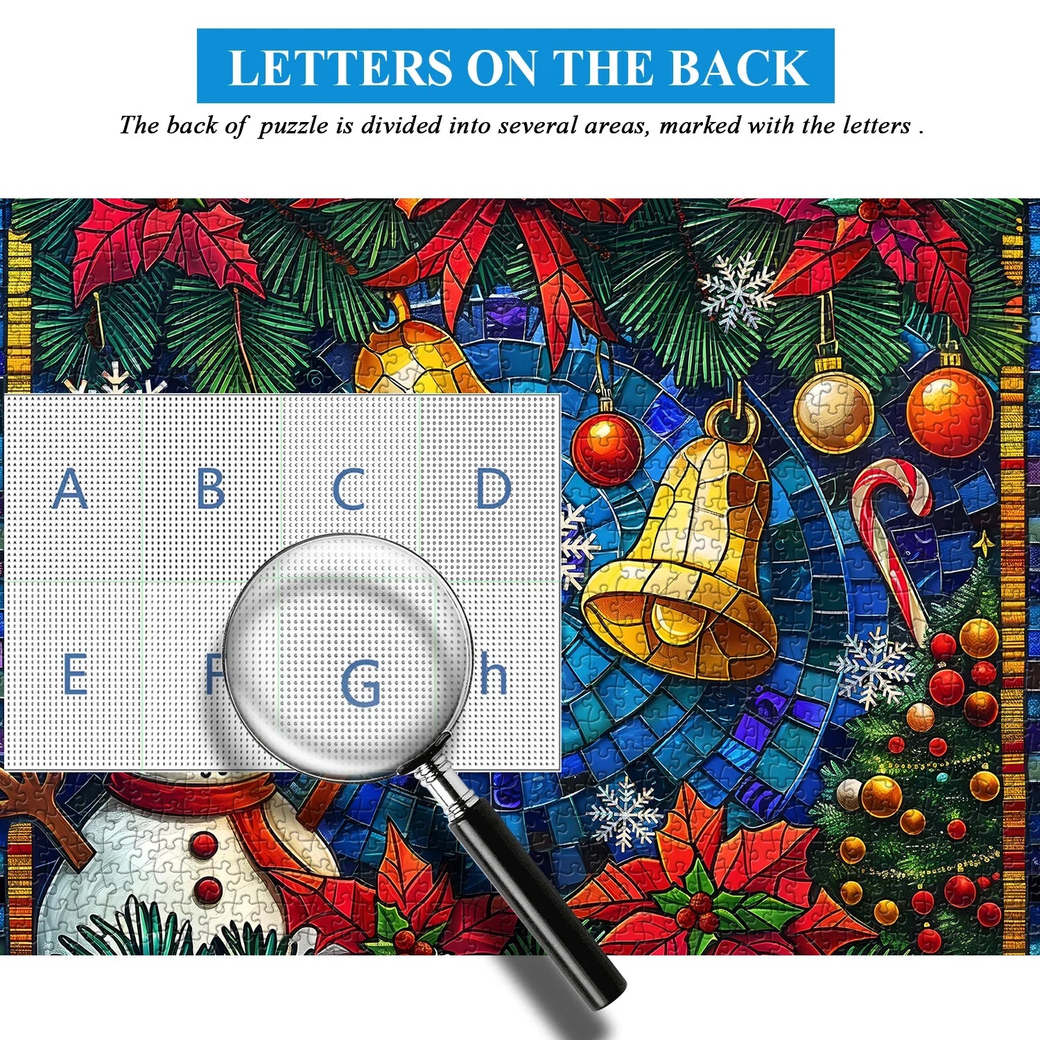 Mosaic Christmas Bells Jigsaw Puzzles 1000 Pieces