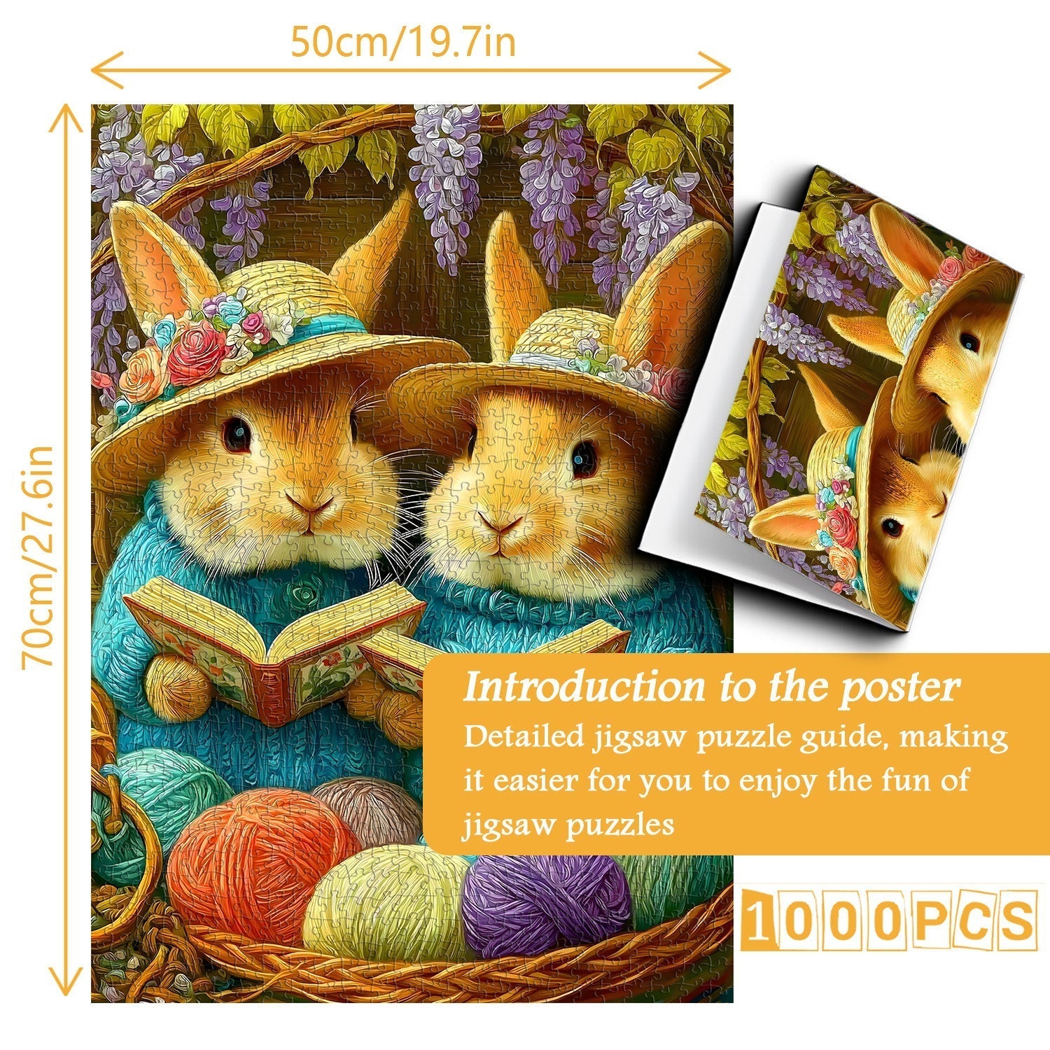 Funny Bunnies Jigsaw Puzzle 1000 Pieces