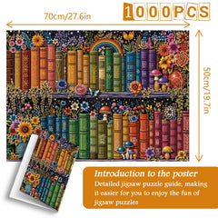 Botanical Bookshelf Jigsaw Puzzle 1000 Pieces