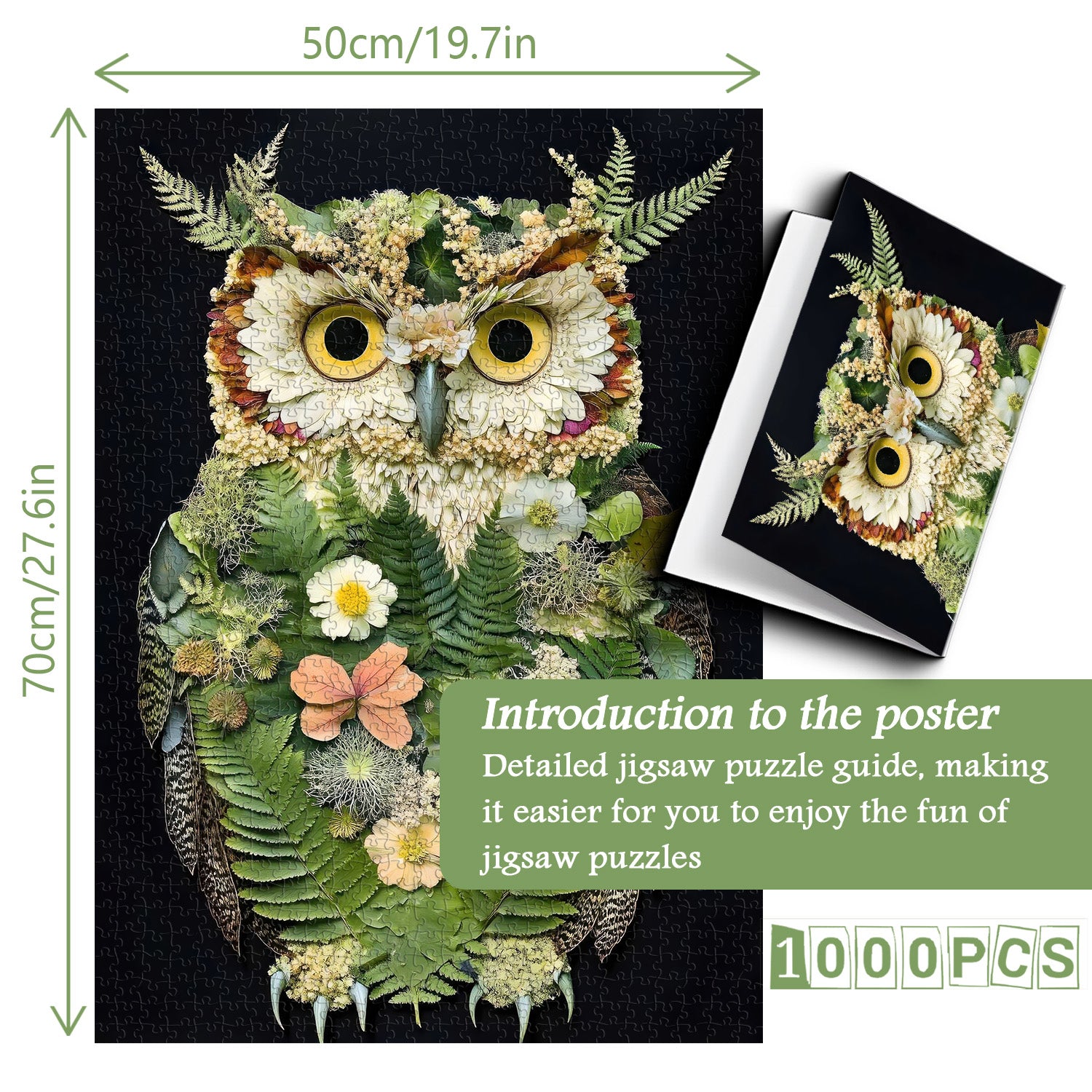 The Foliage Owl Night Jigsaw Puzzle 1000 Pieces