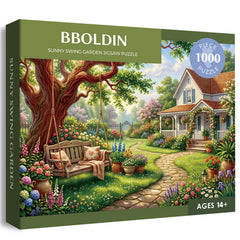 Sunny Swing Garden Jigsaw Puzzle 1000 Pieces