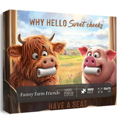 Funny Farm Farm Friends Calfsaw puzzle 1000 pezzi