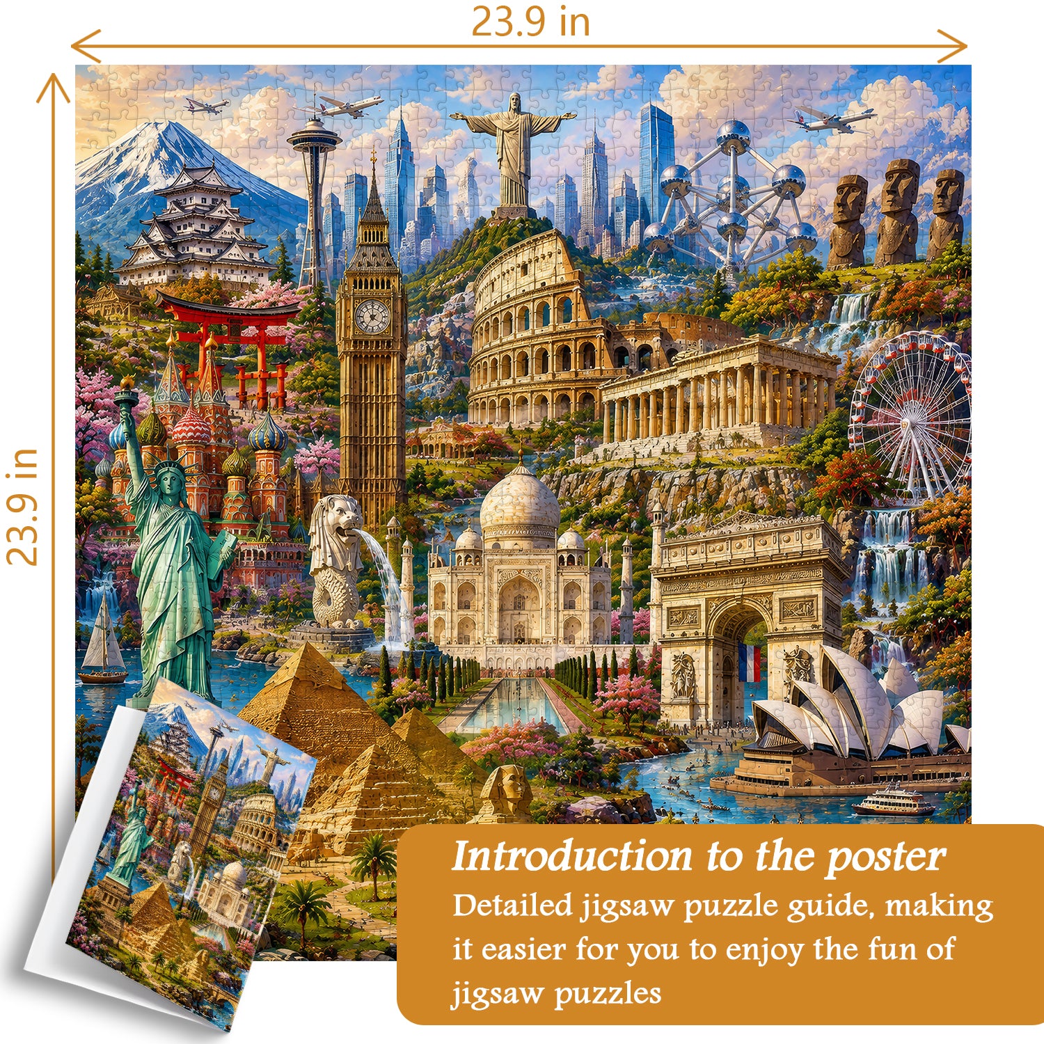 Puzzle Maravillas del Mundo 1000 Piezas