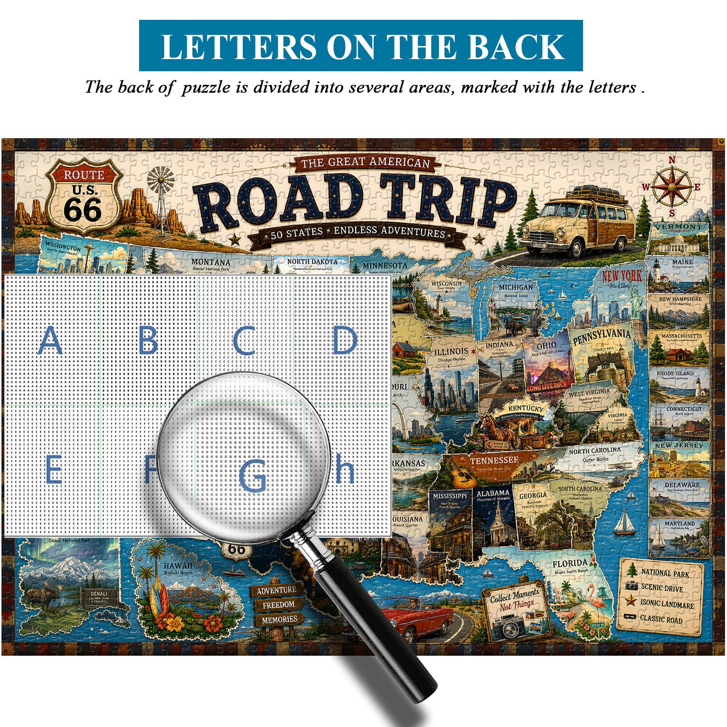 American Road Trip Jigsaw Puzzle 1000 Pieces