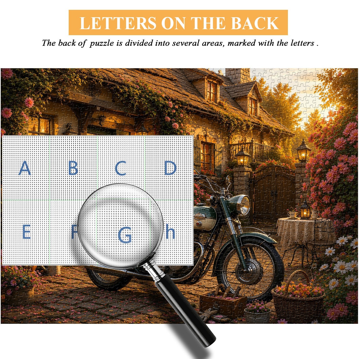 Sunset Cottage Moto Puzzle 1000 Teile