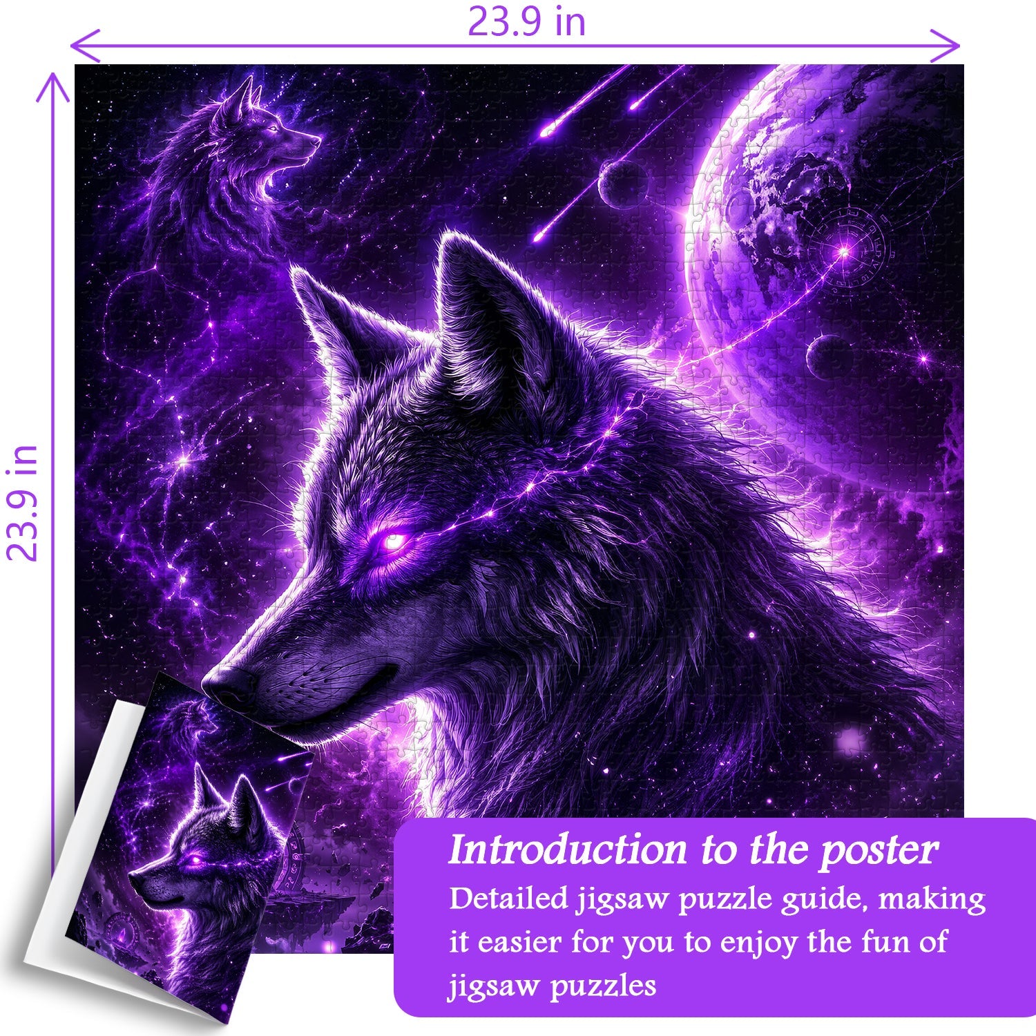 Nebula Wolf Soul Jigsaw Puzzle 1000 Pieces