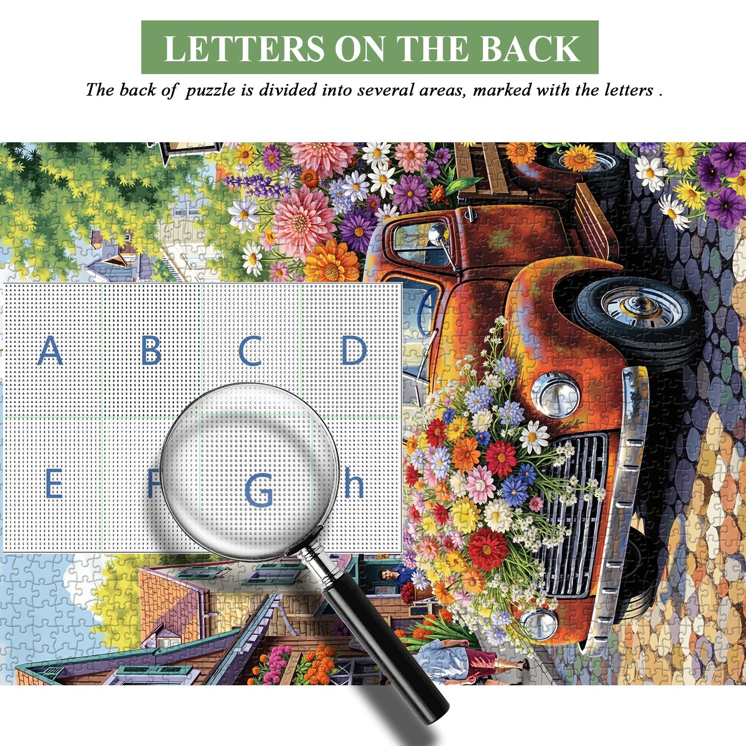 Rompecabezas de la ciudad de la fragancia de flores, 1000 piezas