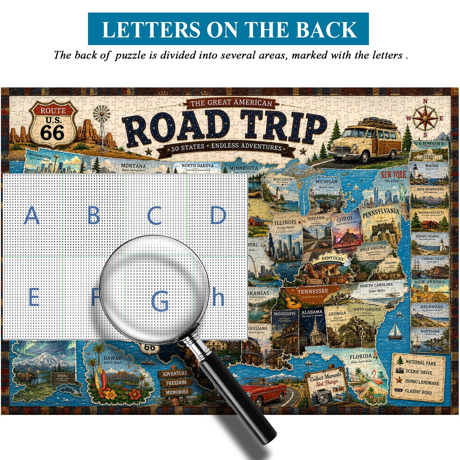 American Road Trip Jigsaw Puzzle 1000 Pieces
