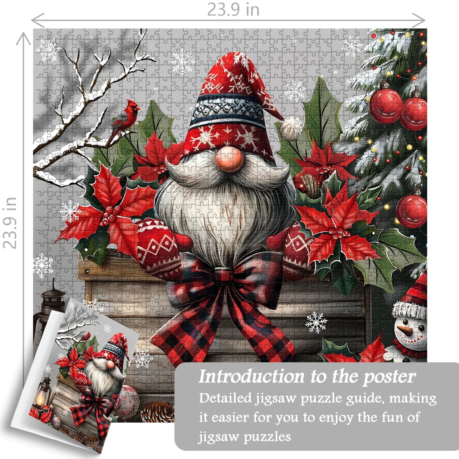 Christmas Gnome Jigsaw Puzzles 1000 Pieces
